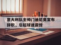 开云web网站-意大利队主帅门迪尼奥宣布辞职，引起球迷震惊